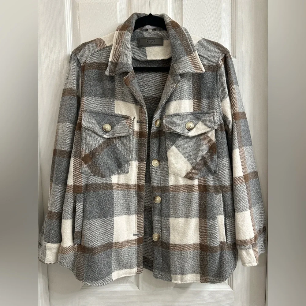 Blank NYC Plaid Shacket - Picture 2 of 6